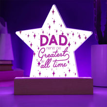 Greatest Dad Acrylic Star Plaque