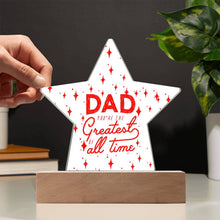 Greatest Dad Acrylic Star Plaque