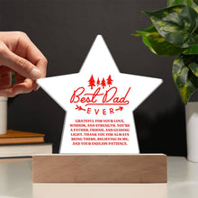 Best Dad Acrylic Star Plaque