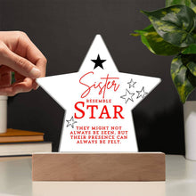 Sister Star Acrylic Star Plaque