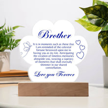 Brother Acrylic Paw Print Plaque