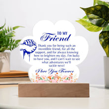 Friend Acrylic Paw Print Plaque