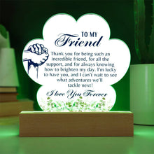 Friend Acrylic Paw Print Plaque