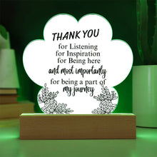 Thank You Acrylic Paw Print Plaque