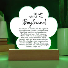 Boyfriend Acrylic Paw  Print Plaque