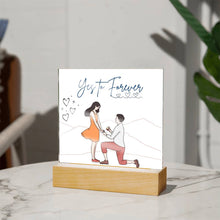 Yes to Forever Acrylic Square Plaque