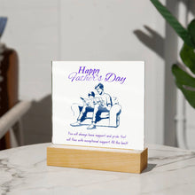 Happy Father's Day Acrylic Square Plaque