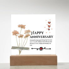 Happy Anniversary Acrylic Square Plaque