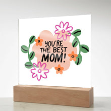 Best MOM Acrylic Square Plaque