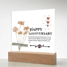 Happy Anniversary Acrylic Square Plaque