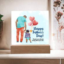 Happy Father's Day Acrylic Square Plaque