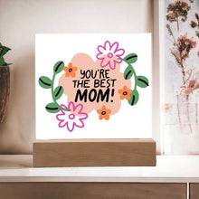 Best MOM Acrylic Square Plaque