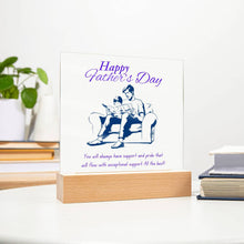 Happy Father's Day Acrylic Square Plaque