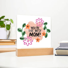 Best MOM Acrylic Square Plaque