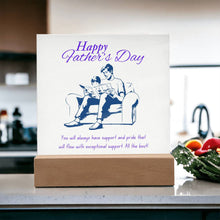 Happy Father's Day Acrylic Square Plaque