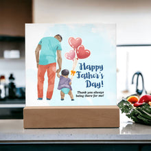 Happy Father's Day Acrylic Square Plaque