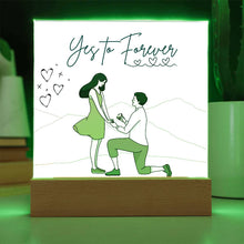 Yes to Forever Acrylic Square Plaque