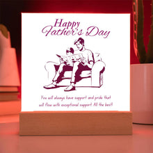 Happy Father's Day Acrylic Square Plaque