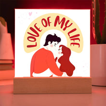 Love Of My Life Acrylic Square Plaque