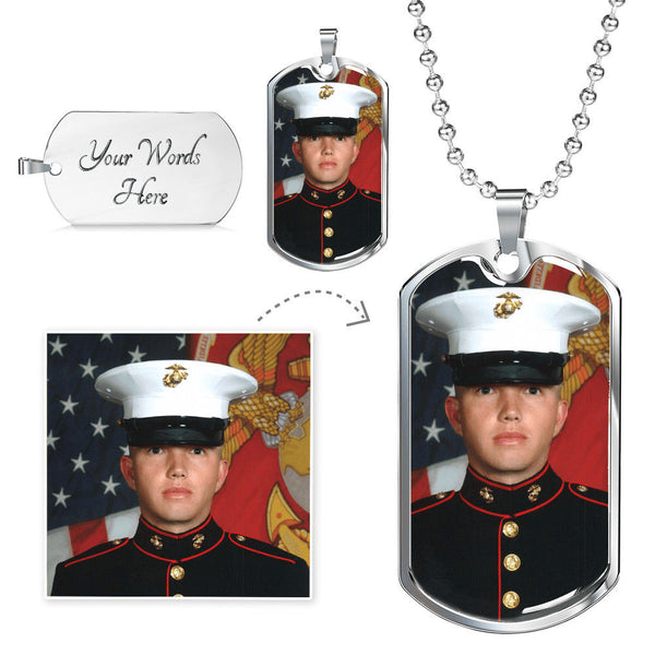 Dog Tag Buyer Upload Engraving/No Engraving